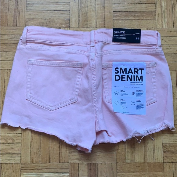 DL1961 peach frayed hem denim shorts Size 25 - Picture 2 of 5